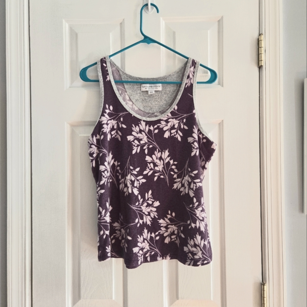 Karen Neuburger Purple Fitted Sleeveless Tank Top